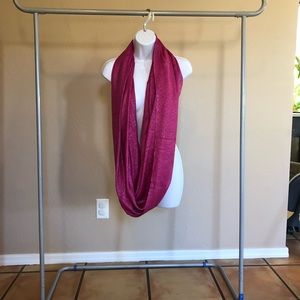 Express pink shimmer infinity scarf